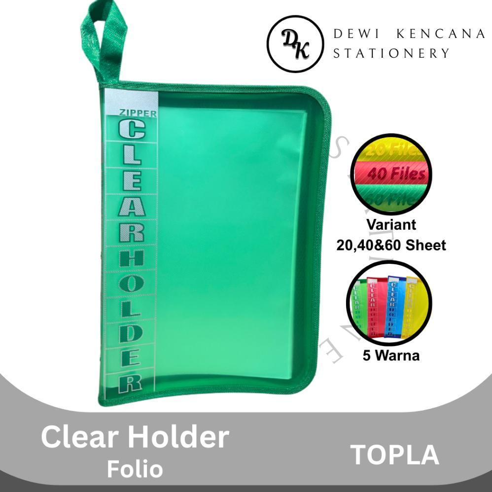 Clear Holder Topla F4 (Folio) Tebal Anti Air Document Keeper File Folder / Map Dokumen Resleting Ter