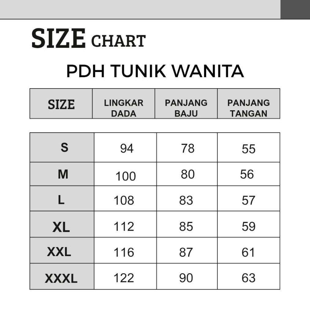 Harga Miring Tunik Pdh Wanita Putih Polos ,Bahan American Drill Tebal Adem Dan Halus