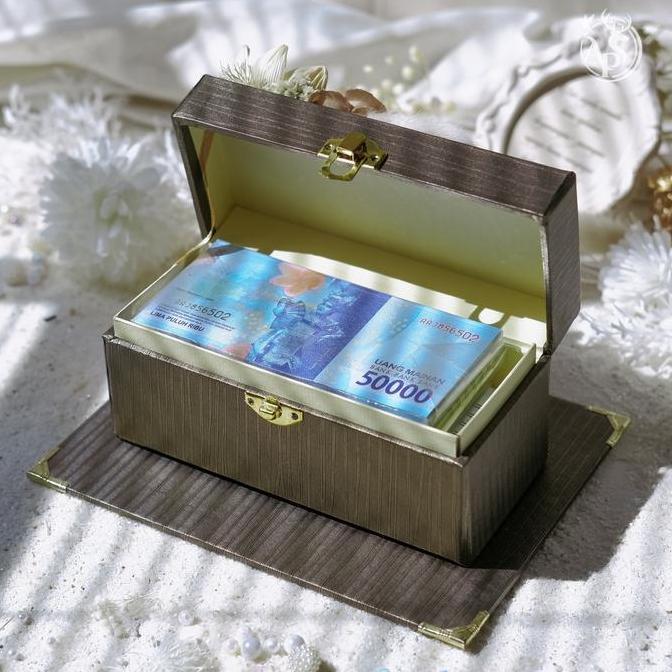 Kotak Uang Seserahan Mahar Money Box Hidden 16x7x8 cm