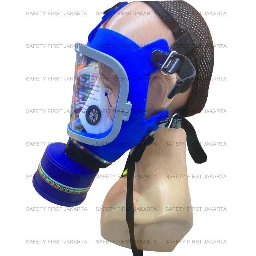 Full Face Gas Mask Respirator - Masker Kimia - Masker Airsoft