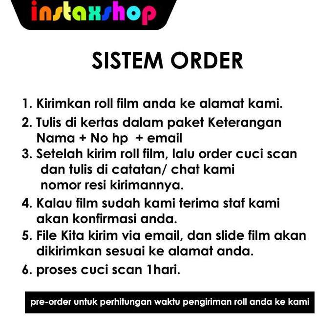 Cuci Scan Roll Film Roll film 35mm Color
