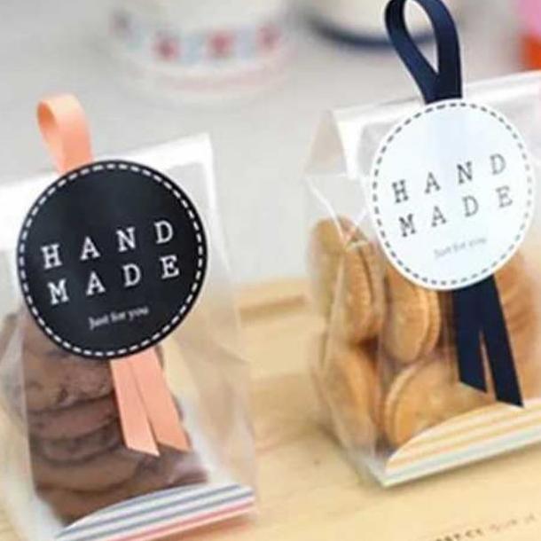 50Pcs Plastik Packaging Cookies Kue Clear Doff / Kemasan Cookies