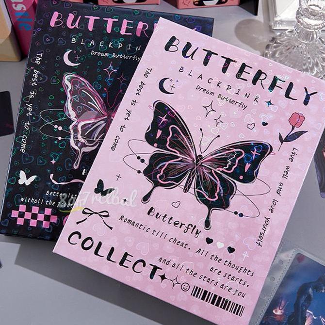 Ziplock Binder A5 Ziplock Binder A6 Cardbag Binder Cover Binder A5 6 Rings Butterfly Album Kpop Hard