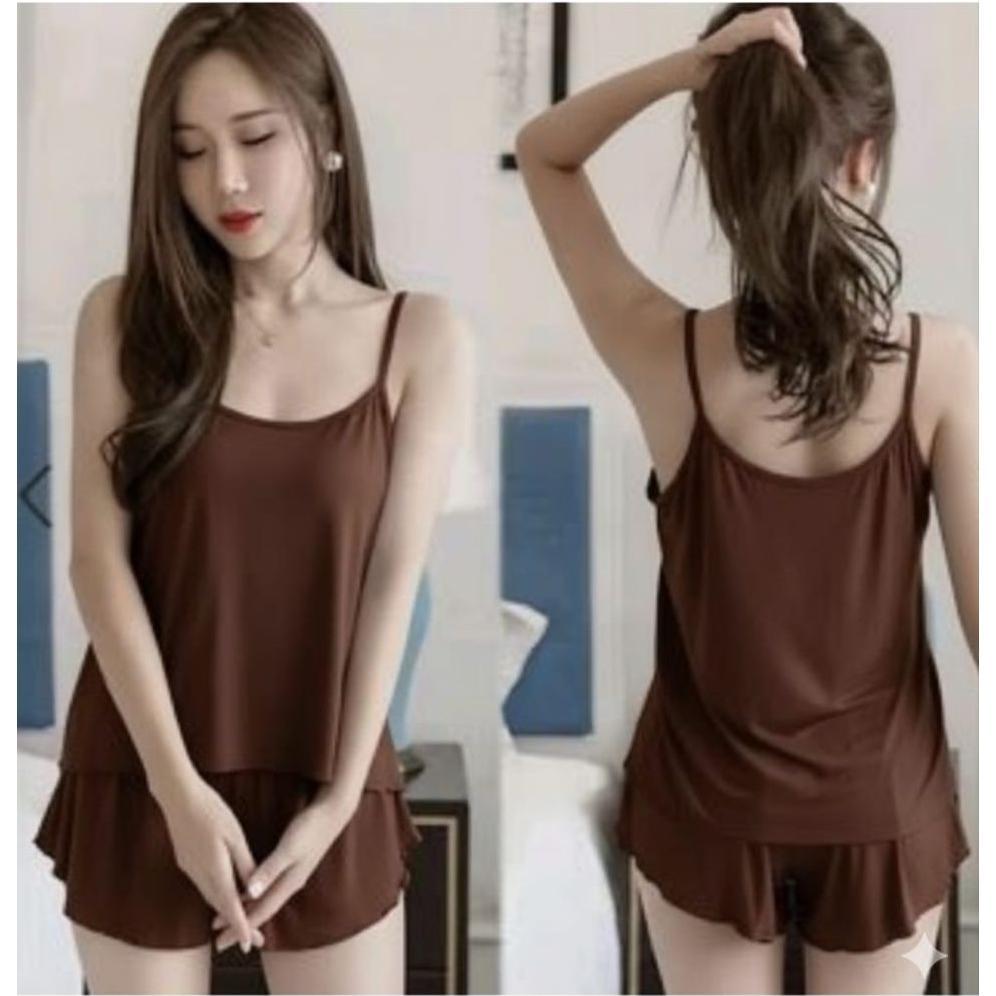 HOT SALE SET BAJU TIDUR WANITA/SETELAN TANKTOP WANITA JUMBO / SETELAN HOTPANTS  #BAJU TIDUR WANITA#B