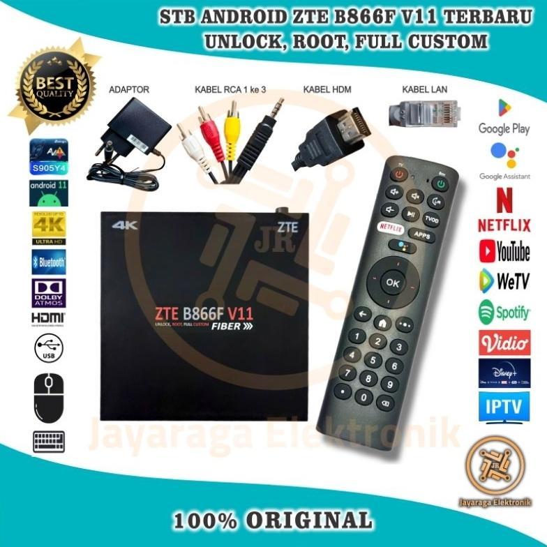 HOT DEALS Set Top Box STB Android Smart TV Box B866F OS V14 dan v11 4K TERBARU OS 14Unlock Root Full