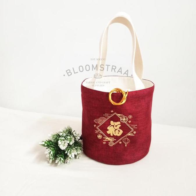 [ BURNET ] Hampers Bucket Bag CNY Edition Kanvas Tas Souvenir Imlek