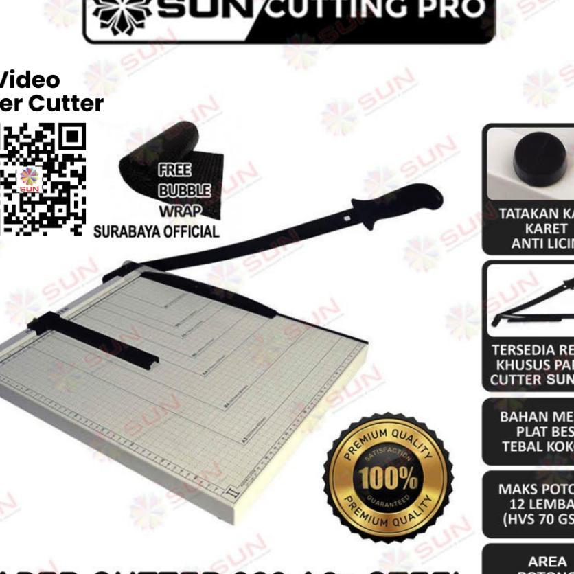 Paper Cutter A3 / A3+ / B3 ( Alat Potong /Mesin Pemotong Kertas Hvs, Sticker, Dos, Pvc Id Card, Yell