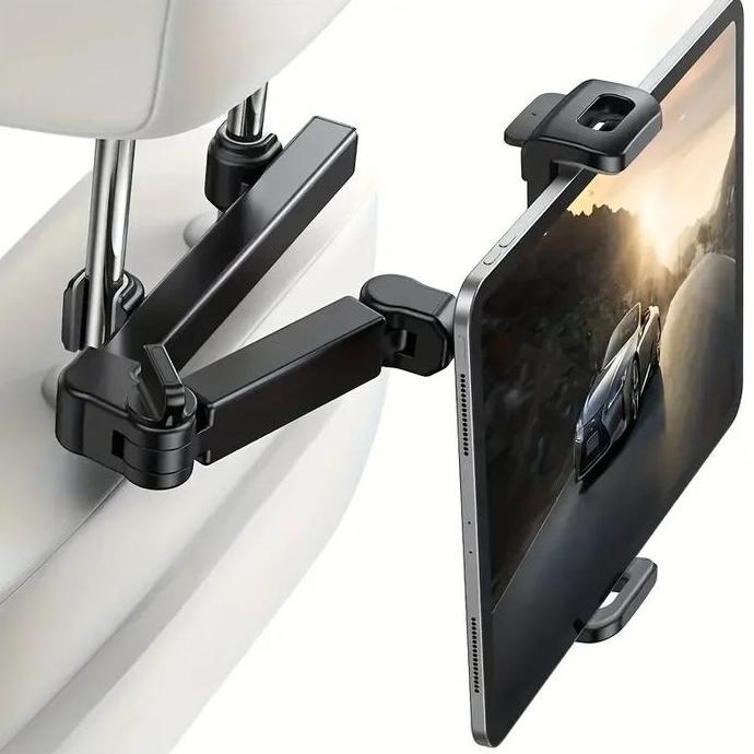 Car Back Seat Headrest Mount / Holder Tablet Back Seat Jok Mobil / Telescopic Car Phone Holder Table
