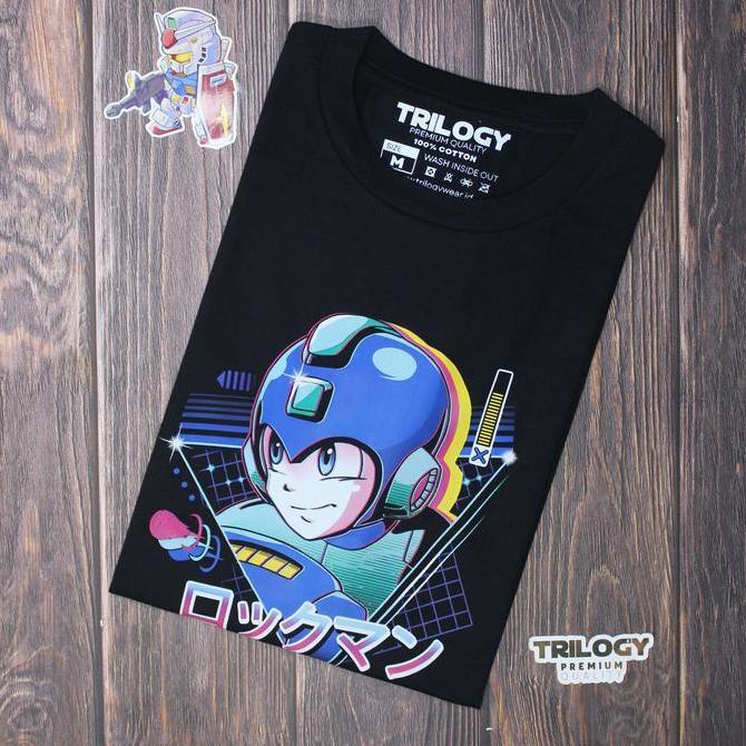 TRILOGY DTG 0584 - MEGA MAN ROCKMAN MEGAMAN - Kaos Premium - Game