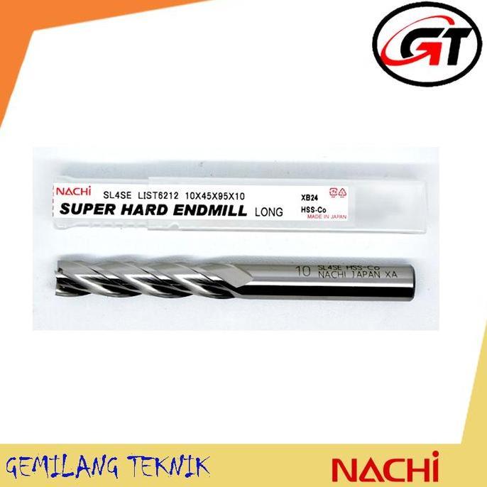 Endmill Nachi Long 10mm Hss Co 4F