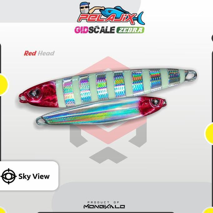 Metal Jig 40 Gram Micro Jig 40 Gram Mongkalo Pelajix GID ZEBRA Umpan Lures Sisik Mikro Jig Umpan Mic