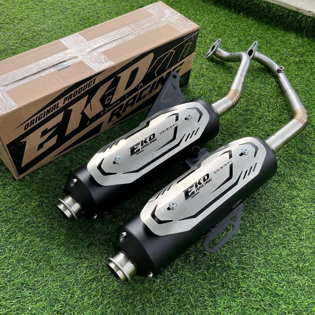 VELISSA KNALPOT ORIGINAL EKD RACING SARFULL SARTENG STAINLESS UNTUK MOTOR VARIO BEAT SCOPPY NAMX AER
