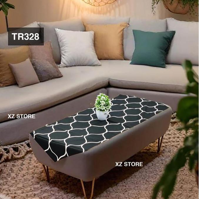 Decor- Taplak Meja Sofa / Meja Tamu Ukuran 120X40 Kain Katun