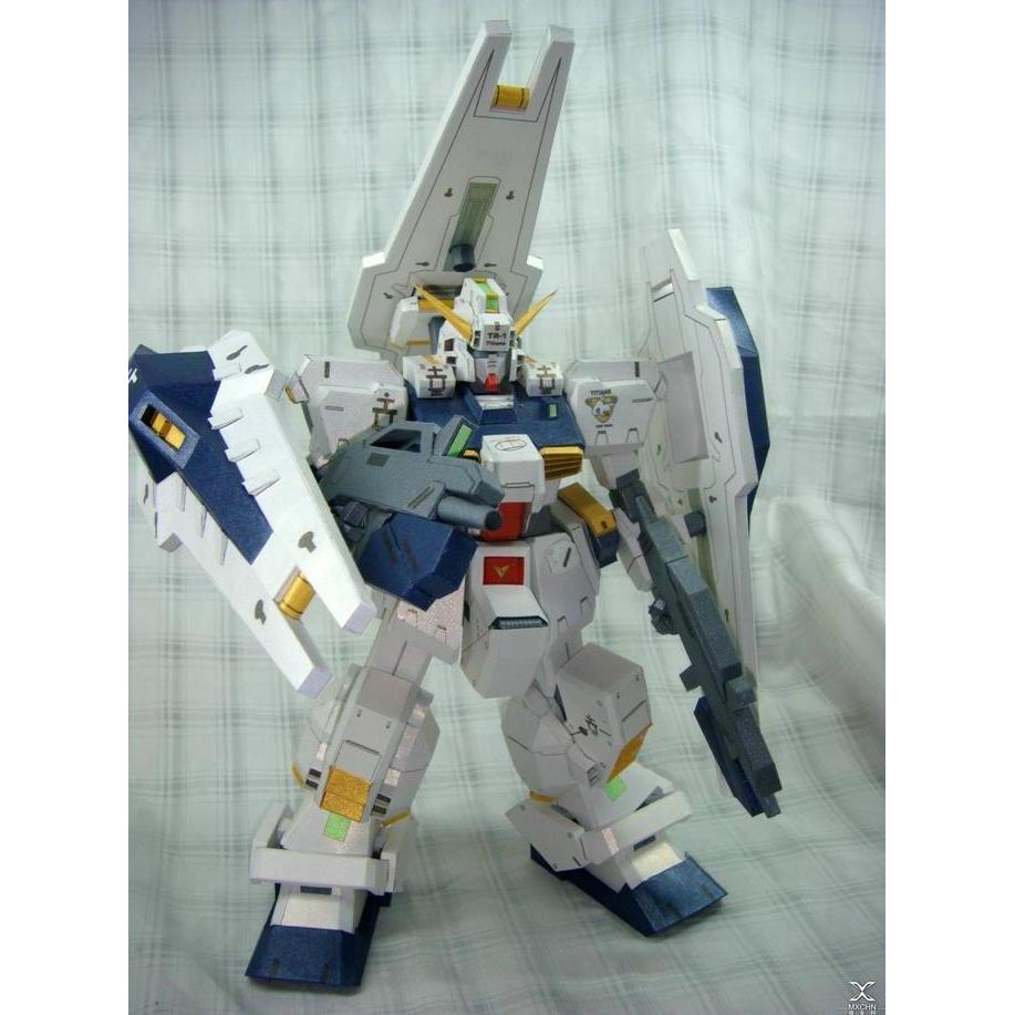 (Mainan Kertas) DIY Papercraft Gundam RX-121 TR-1 Hazel Ver 2 Jasmine Paper