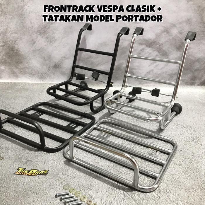Tatakan Tambahan Backrack Frontrack Rak Depan Belakang Vespa Clasik Model Portador Px Excel Backrack
