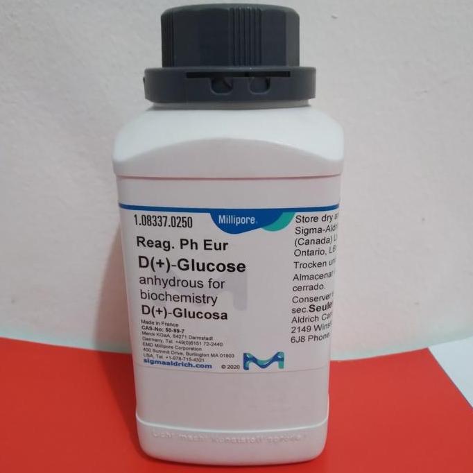 Glukosa. Glucose. D(+)-Glucose anhydrous 250G. Merck