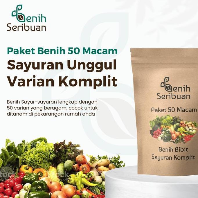 Fizaa_shop7 - Bibit Sayuran 50 Macam Tanaman Sayur Lengkap Petani Urban Benih Seribuan