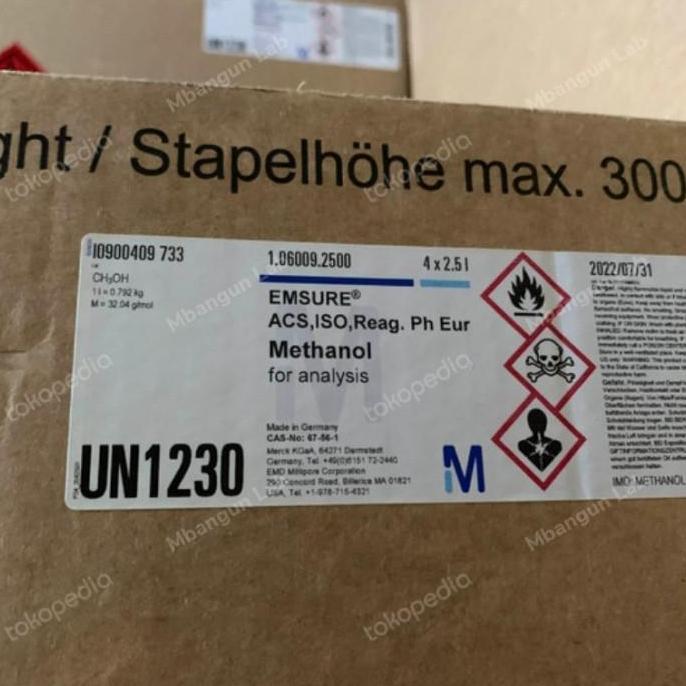 methanol for analysis merck ecer 100ml