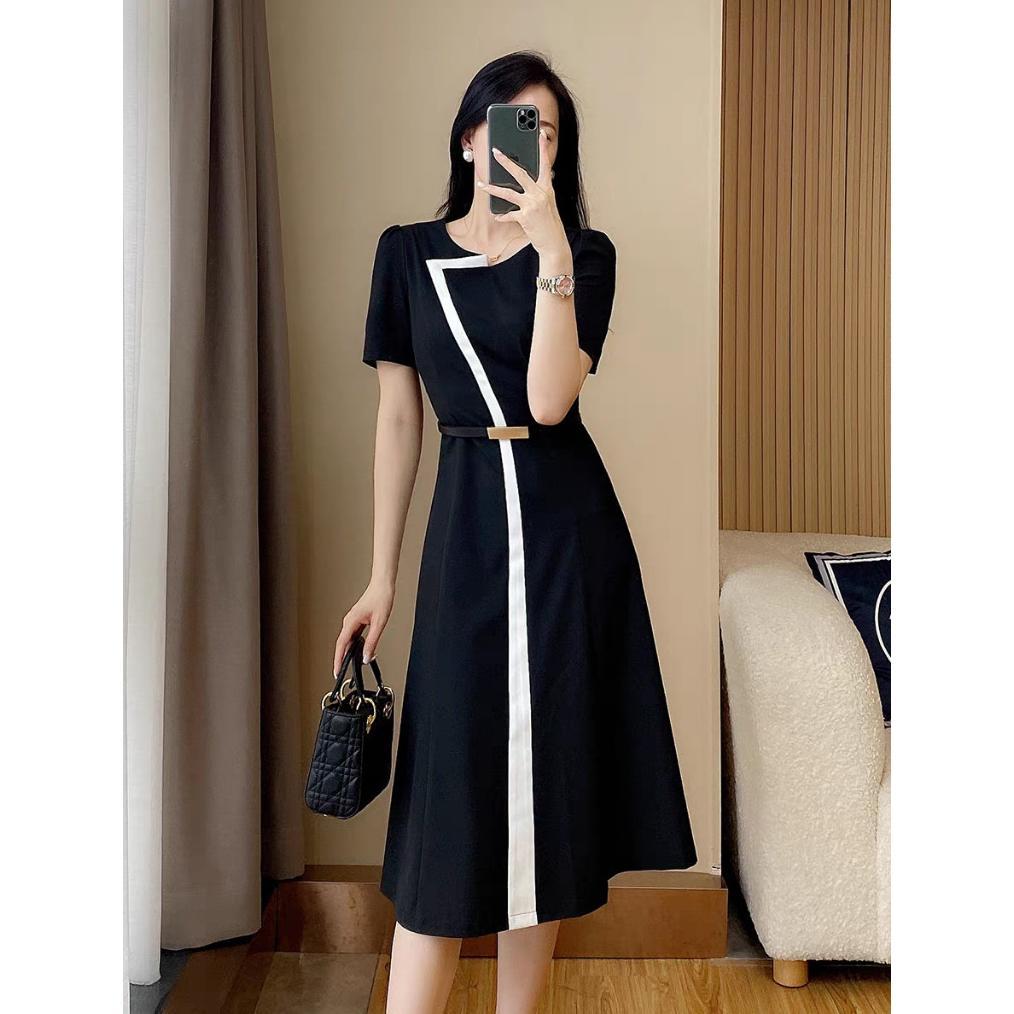 BEST DEALS FAN Dress Korea Putih Mewah Elegan/Gaun Pesta Hitam Korea