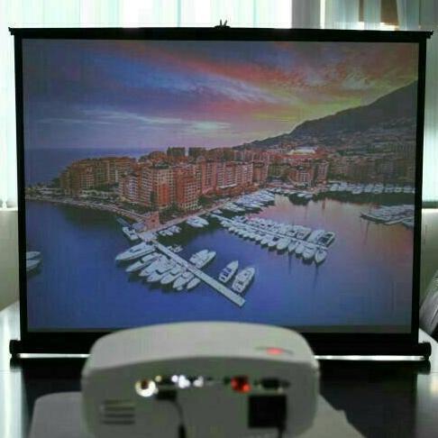 Infokus Infocus Projektor Proyektor Projector CHEERLUX C6 Mini LED LCD HM