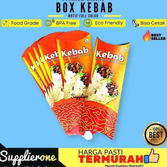 Essen- Kemasan Kebab 50 Pcs / Dus Kebab / Box Kebab / Wadah Kebab / Kantong Kebab