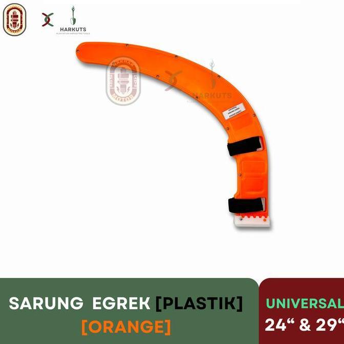 TERLARIS HMC X HARKUTS SARUNG EGREK SAWIT SAFETY SICKLE COVER PLASTIC ORANGE UNIVERSAL