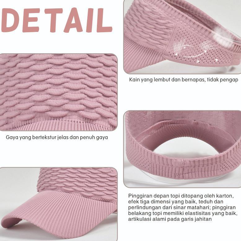 NEW Wavvy Topi Golf Tenis Rajutan Peregangan / Topi Matahari Olahraga Wanita Korea /Topi Wanita Sena
