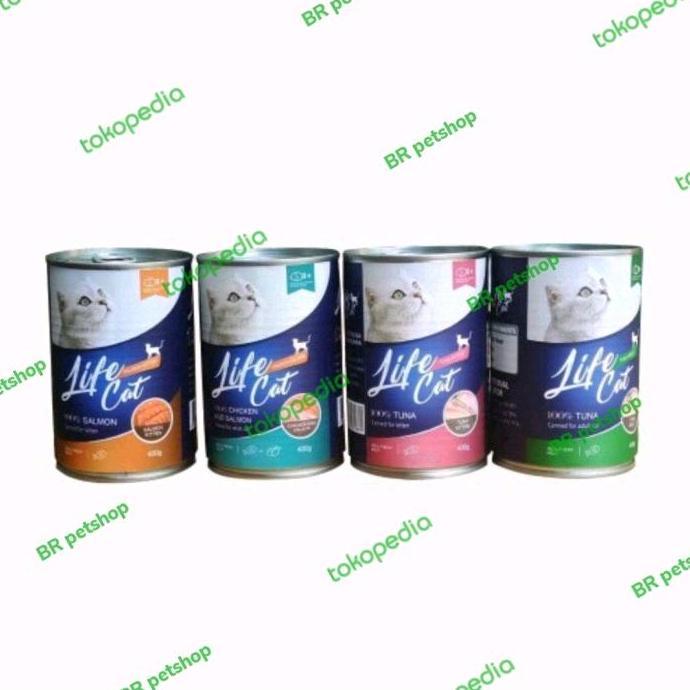 Nespt- Makanan Kucing Life Cat Kaleng Kitten Adult 1Dus Lifecat Kaleng 1 Dus