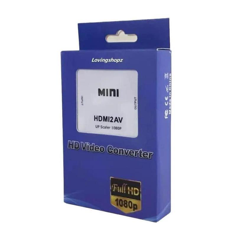 TERLARIS RCA AV TO HDMI CONVERTER / CONVERTER ANDROID TV BOX KE TV TABUNG