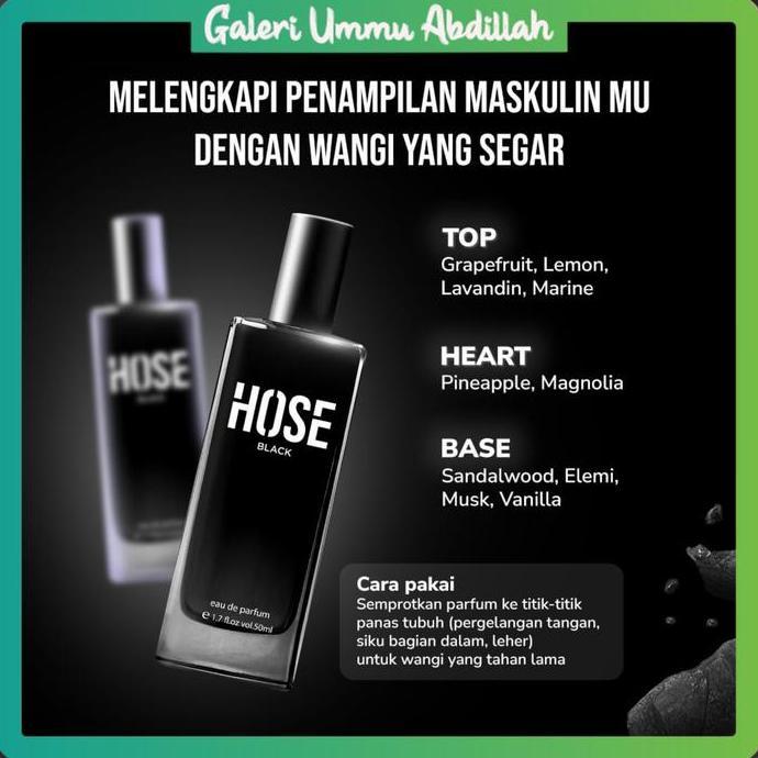 Cod,Bisa- Hose Edp Black Blue 50 Ml Parfum Pria Hose Eau De Parfum -