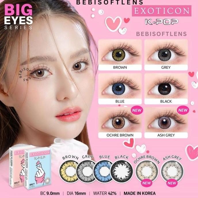 Cod,Bisa- (Bisa ) Softlens Barbie Kpop 16Mm Softlens Normal , Softlens Minus , Softlens Grey Minus ,