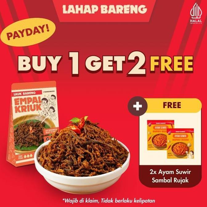 Tigadua_Global - [LIVE EXCLUSIVE] [BUY1GET2] Lahap Bareng - Lauk Favorite FREE 2pcs Sachet Ayam Suwi