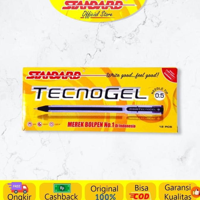 Tulisatk- Standard - Pulpen Tecnogel 0.5 ( Alat Tulis / Pen / Ballpoint / Pena )
