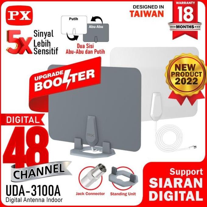 TERLARIS ANTENA TV DITAL ANALOG INDOOR [PX UDA-3100A]