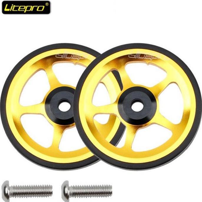 Lengkapbos- Litepro Pcs Easy Wheel Seli Sepeda Lipat Trifold Pikes 3Sixty