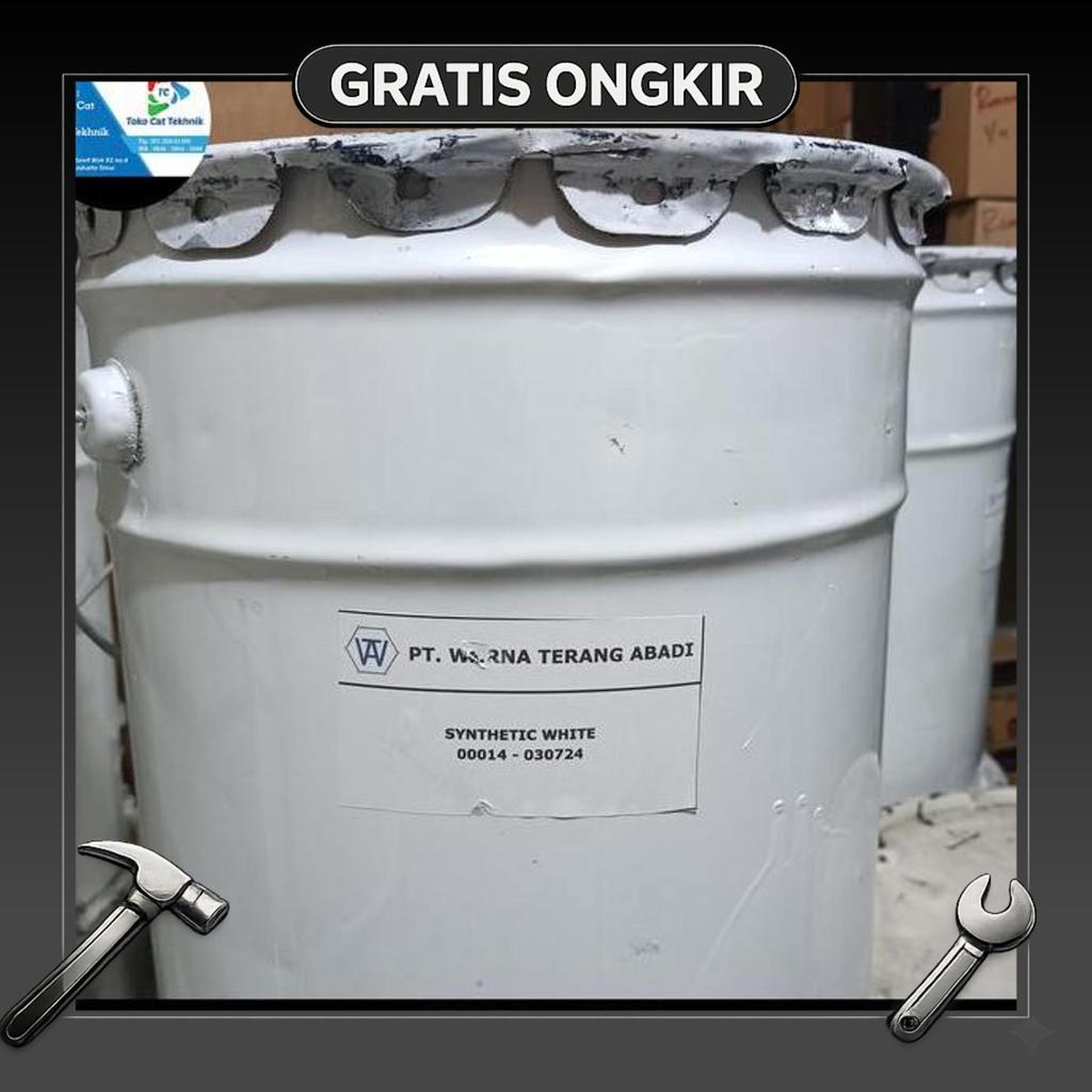 Cat Synthetic Putih 5Kg - Cat Besi Dan Kayu - Cat Minyak 5L