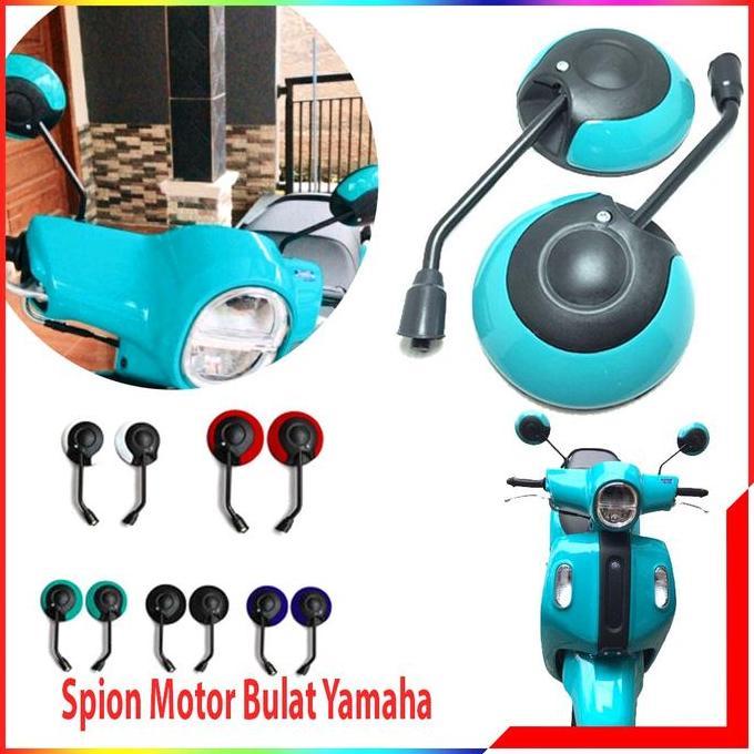 JAOPMAM Spion Motor Bulat Yamaha Fazzio Fino - Kaca Spion Motor Yamaha Model Bulat PROTOK