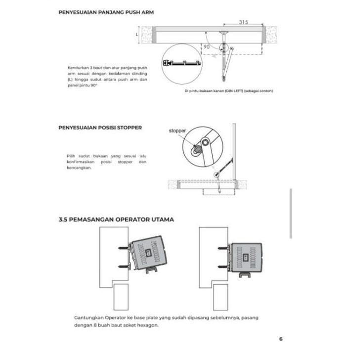 DOOR CLOSER AUTOMATIC DEKKSON DCA-100 NA DOOR SYSTEM DCA 100 NA DEKSON