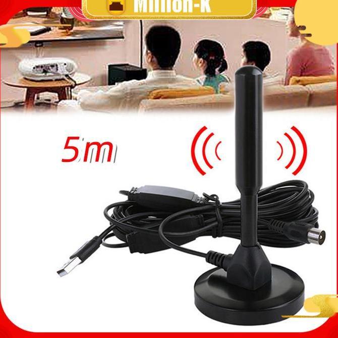 DZAWAO 5M Portable HD TV Antenna / Digital Antena TV /  Indoor Outdoor TV Antenna PROTOK