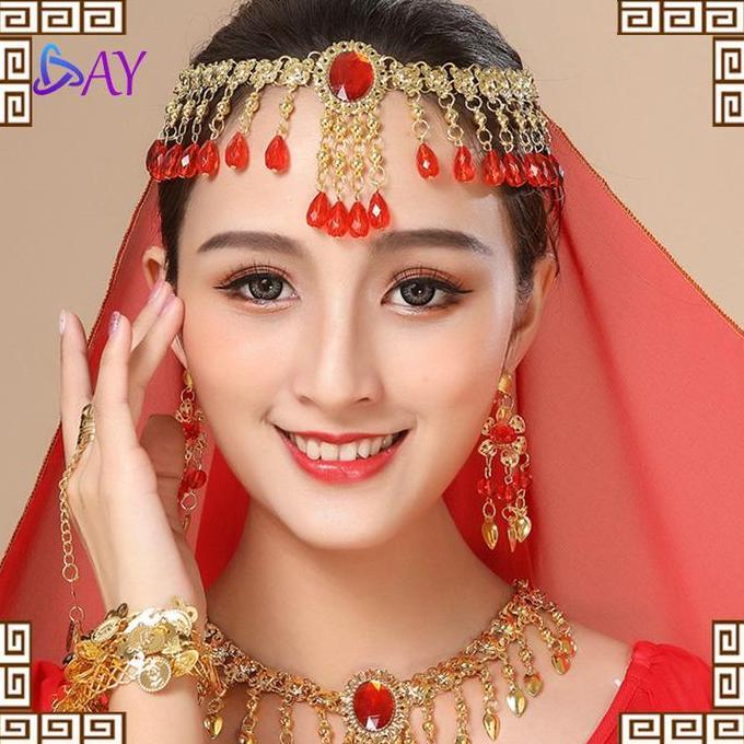 VIVIJEE KKalung Kepala Belly/Kalung Tari Perut/ Set Belly Dance/Headpiece PROTOK