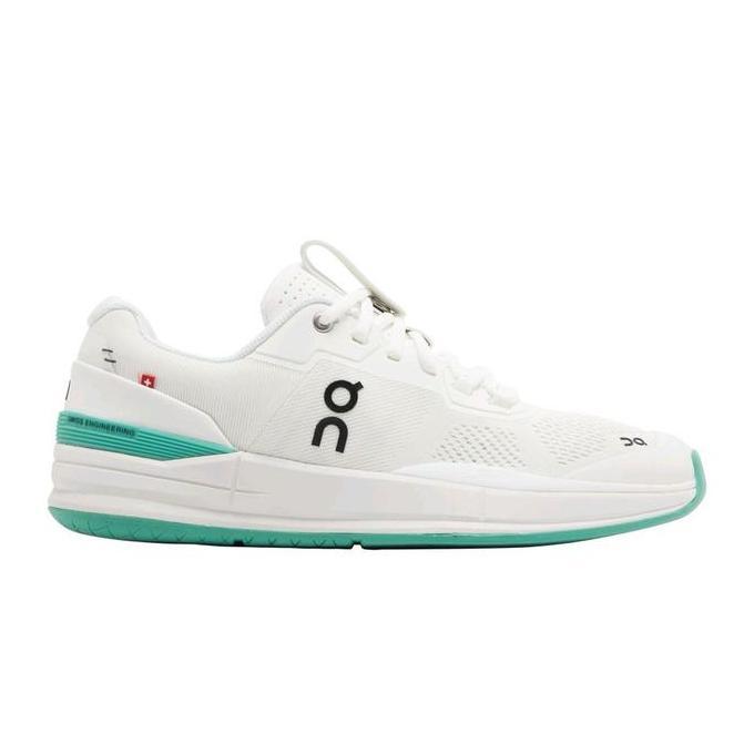 TERLARIS SEPATU TENIS PADEL ON THE ROGER FEDERER - WHITE GREEN
