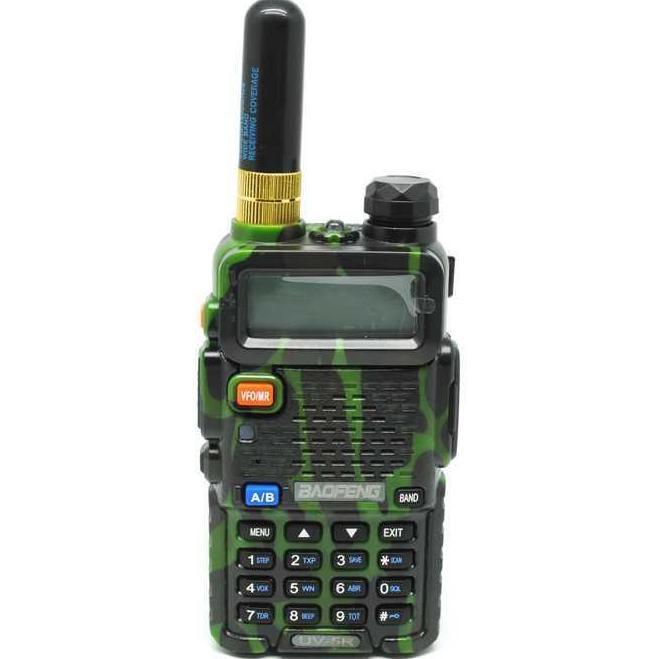 DZAWAO Antena HT Pendek Universal Dual Band SMA F Baofeng Universal Hitam Baofeng Pofung Quansheng d