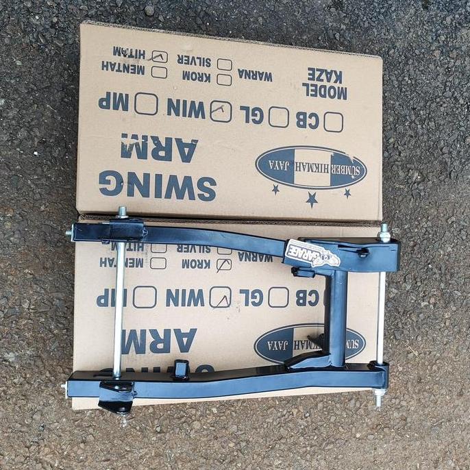 ARM KAZE PNP WIN Fullset  HITAM Swing ARM Win 100 KAZE AS ARM 14 AS RODA 17 Arem KZ Win100 BAHAN TEB