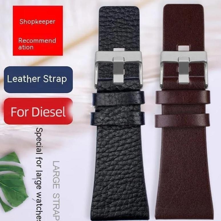 Tali kulit Jam tangan DIESEL Strap Jam Diezel Tali Kulit ukuran 28mm 30mm 32mm aksesoris jam