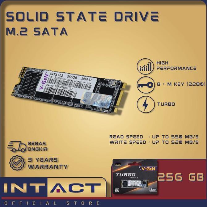 SSD V-GeN Turbo 256GB SATA M.2 - SSD VGEN M2 SATA 256 GB