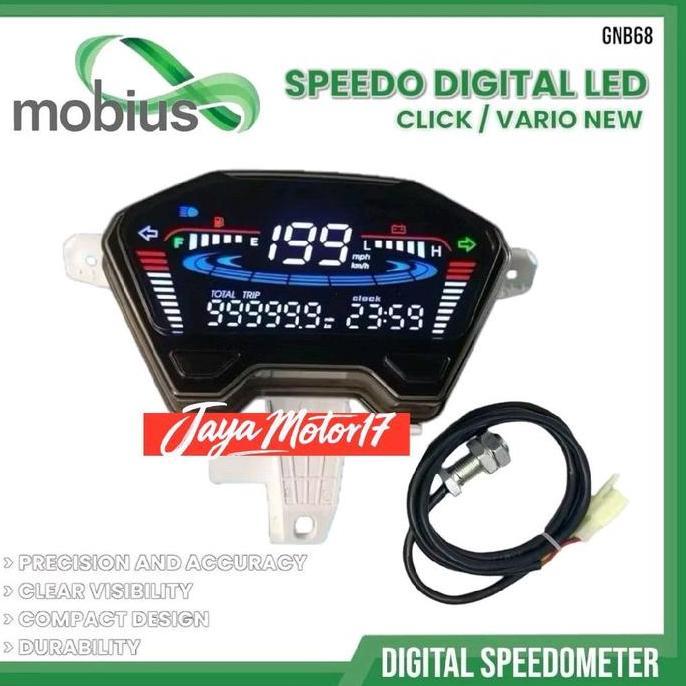 Speedometer Digital LED MOBIUS VARIO NEW 125 / 150 digital LED click speedometer motor motorcycle