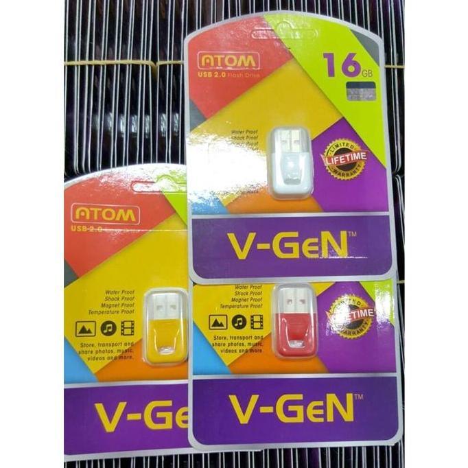 Four- Flashdisk Vgen Atom 16Gb / Fd V-Gen 16 Gb Original