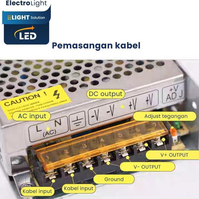 Supermax- Trafo Adaptor Power Suply 12V 3A 5A 10A 20A 30A Untuk Lampu Strip Led