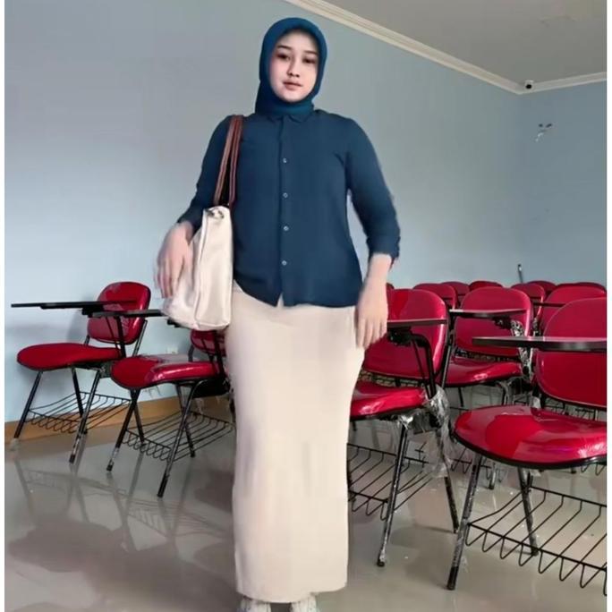 PROMO ROK SPAN SCUBA bawahan / Rok kantor Rok kerja Wanita / rok span polos panjang wanita / Rok spa