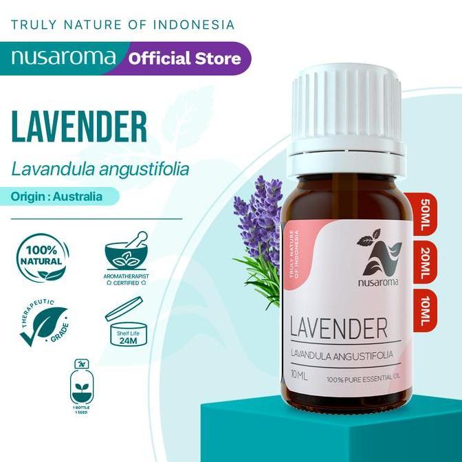Clenesc- Nusaroma Lavender Essential Oil - Essential Oil Aromatherapy Minyak Aromaterapi Lavender